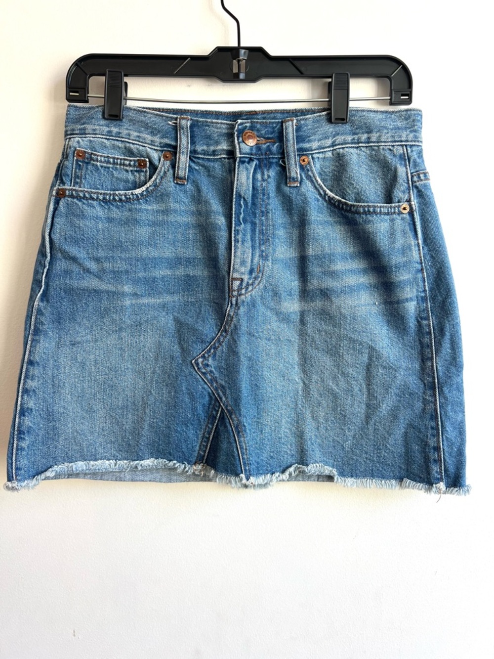 J Crew Classic Blue Denim Mini Skirt Coastal Cowgirl Summertime Festival